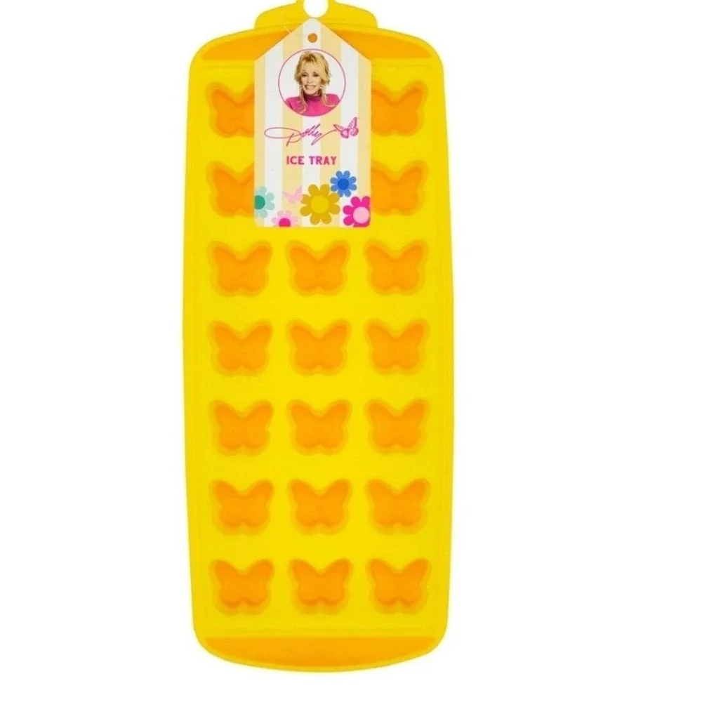 Dolly Parton Silicone Butterfly Ice Tray -Yellow